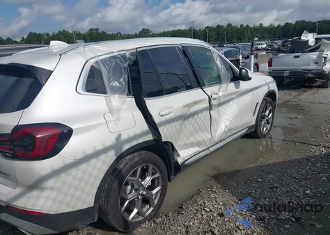 2023 BMW X3 xDrive30I из США, поврежденный, VIN 5UX53DP06P9R23260